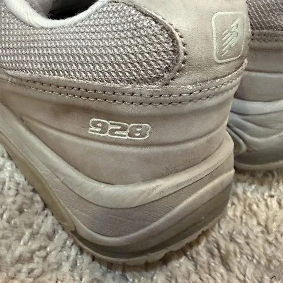 New Balance 928 Shoes Womens Size 9.5 Beige Leather Walking Sneakers Athletic - Picture 6 of 8